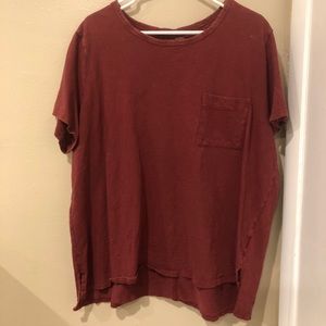 Relaxed Red Pocket T-shirt